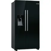 Bosch Serie 6 KAD93ABEP, Freistehend, Amerikanische Tür, Schwarz, Glas, 562 l, SN-T