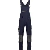 Dassy Voltic Latzhose mit Kniepolstertaschen - nachtblau/anthrazitgrau - 52+5cm