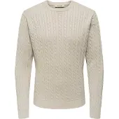 Only & Sons Strickpullover "ONSLOUI REG 12 CABEL CREW KNIT NOOS"