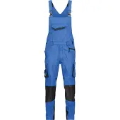 Dassy Voltic Latzhose mit Kniepolstertaschen - azurblau/anthrazitgrau - 48+5cm