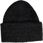 Pieces Cozy Black Beanie für Herbst & Winter, Größe UNICA