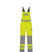 Dassy Colombia Zweifarbige Multinorm Warnschutz Latzhose mit Kniepolstertaschen - neongelb/grafitgrau - 53+5cm