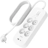 Belkin Connect, 650 J, 6 AC-Ausgänge, Weiß, Universal, 2 m, 1 Stück(e)