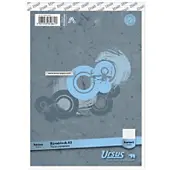 Ursus 10x Briefblöcke kariert A5 50 Blatt grau