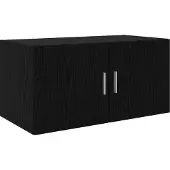 vidaXL Wandschrank Schwarz Eichen-Optik 80 x 42,5 x 40 cm