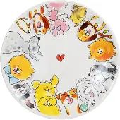Blond Amsterdam Frühstücksteller Hunde in Bunt - 22cm | Gr.: onesize