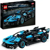 LEGO 42162 Technic Bugatti Bolide Agile Blue, Auto-Modellbausatz, Rennwagen-Spielzeug, Set für Kinder, Jungen, Mädchen und Motorsportfans, Sammlung ikonischer Autos