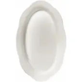 Serax Tiefer Teller High Oval M White Silhouette 25 cm