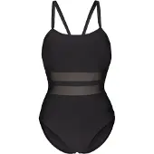 Arena - Women's Mesh Equals Swimsuit Back B - Badeanzug Gr 34 schwarz