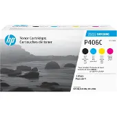 Samsung CLT-P406C 4er-Pack Cyan/Magenta/Gelb/Schwarz Original Tonerkartusche, 1000 Seiten, Schwarz, Cyan, Magenta, Gelb, 4 Stück(e)