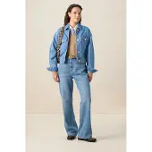 Sissy-Boy Jeansjacke Mit Goldfarbenen Knöpfen - Blau | Größe: M