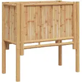 vidaXL Hochbeet Braun 70 x 35 x 70 cm Bambus