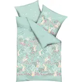 Kaeppel Kinder-Bettwäsche Bunnys" mint 1x 100x135 cm + 1x 40x60 cm"