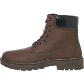 Jack & Jones 12282310_414_42, Stiefel, Braun, Brown Stone, Rundzeh, Schnürverschluss, Gummi