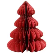 Décoris Weihnachtsbaum Rot Papier Ø 72 x 90 cm