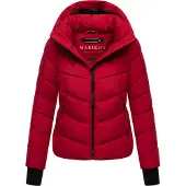 MARIKOO Damen Steppjacke Yukanii mit Kapuze & femininer Passform