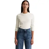 Marc o'polo Marc OPolo DENIM Langarmshirt Rundhalsausschnitt, slim fit, Bio-Baumwolle