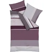 Kaeppel Mako-Satin Bettwäsche Imperial bordeaux 135x200 cm + 80x80 cm