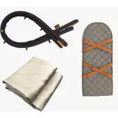 Sleepbag Zubehörpaket, Grey Mélange/Brown