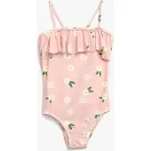 Petite Chérie Nathalie UV-Badeanzug, Pink Daisy, 98-104