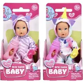 Simba MNB Onesie Fun, 2-sort Vollvinylpuppe im niedlichen Onesie 12 cm