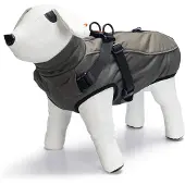 Beeztees Hundemantel Milo mit Hundegeschirr grau, Größe:32 cm
