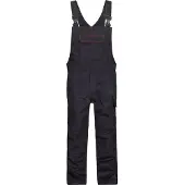 Dassy Dakota Brandverzörgernde Latzhose mit Kniepolstertaschen - schwarz - 56-5cm