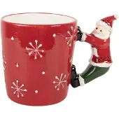 Clayre & Eef Jumbotasse in Rot - 400 ml - onesize
