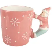 Clayre & Eef Jumbotasse in Rosa - 400 ml - onesize