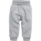 Schnizler Baby Pumphose Fleece mit Strickbund in Grau/Melange | Gr.: 98