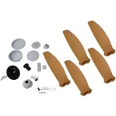 LUCANDE Omendo LED-Deckenventilator weiß CCT DC leise - , Omendo, dimmbar, Weiß, für Wohnzimmer, Metall, Modern