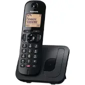 Panasonic KX-TGC250, DECT-Telefon, Kabelloses Mobilteil, Freisprecheinrichtung, 50 Eintragungen, Anrufer-Identifikation, Schwarz