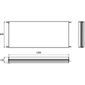 Emco asis evo Einbaurahmen für Lichtspiegelschrank 939707018 und 939708018