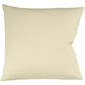 Fleuresse Uni Interlock Jersey Bettwäsche Colours Kissenbezug einzeln 35x40 cm | vanille - gelb