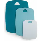 Lacor Schneidebretter Set – Doppelseitig BPA-frei – Polypropylen – Ozeanfarben – 3 Größen