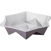 Dr. Oetker Backform "Origami", (1 St.), Rundform Origami – Gugelhupfform, Backform aus Aluminiumguss, +230 C