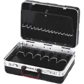 Parat SILVER Beginner Universal Werkzeugkoffer - Plastik Hartschale zum Abschließen mit Einsteckfächern - ohne Inhalt ( 485020171 )