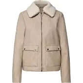 Street One Kurzjacke ohne Kapuze Abnehmbarer Kragenbesatz