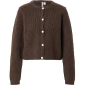 Pieces Strickjacke "PCSILLY LS O-NECK KNIT CARDIGAN NOOS BC" Materialmix, regular fit