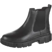 Timberland für Damen. TB0A5ZCG0011 Chelsea Field Halbhohe Lederstiefeletten Schwarz (38 W), Wohnung, Keine, Lässig