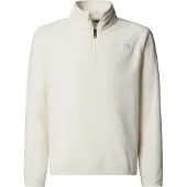 The North Face Teen Glacier 1/4 Zip Pullover white dune (QLI) M