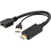 Cablexpert A-HDMIM-DPF-01, 0,1 m, HDMI Typ A (Standard), DisplayPort + USB Type-A, Männlich, Weiblich, Gerade