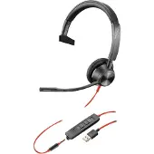 HP Poly Blackwire 3315 Kabelgebundenes Headset Headset Büro/Zentrale caller USB Typ A Schwarz