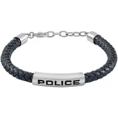 Police PEAGB0079601 Herren Leder-Armband Skyfall Dunkelblau