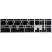 Satechi SLIM X3, Kabellos, Bluetooth, QWERTZ, Schwarz, Grau