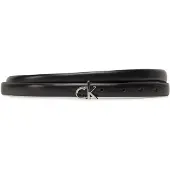 Calvin Klein Damengürtel Ck Buckle Skinny Belt 1.5 K60K612932 Schwarz 125