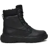 Geox Schnürstiefeletten D46XMB 08511 C9999 Schwarz