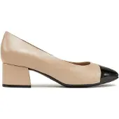 Caprice Damen Pumps aus Leder mit Blockabsatz G-Weite Memotion-Technologie