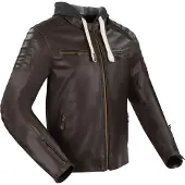 Segura Challenger Motorrad Lederjacke, braun, S