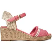 Tommy Hilfiger Espadrilles Fringe Canvas Medium Wedge FW0FW08879 Rosa
